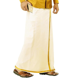 Cotton Premium Cream Dhoti